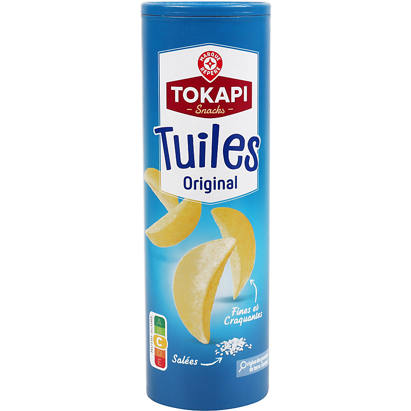 TOKAPI SNACKS TUILES ORIGINAL SALEES DE 170 GR