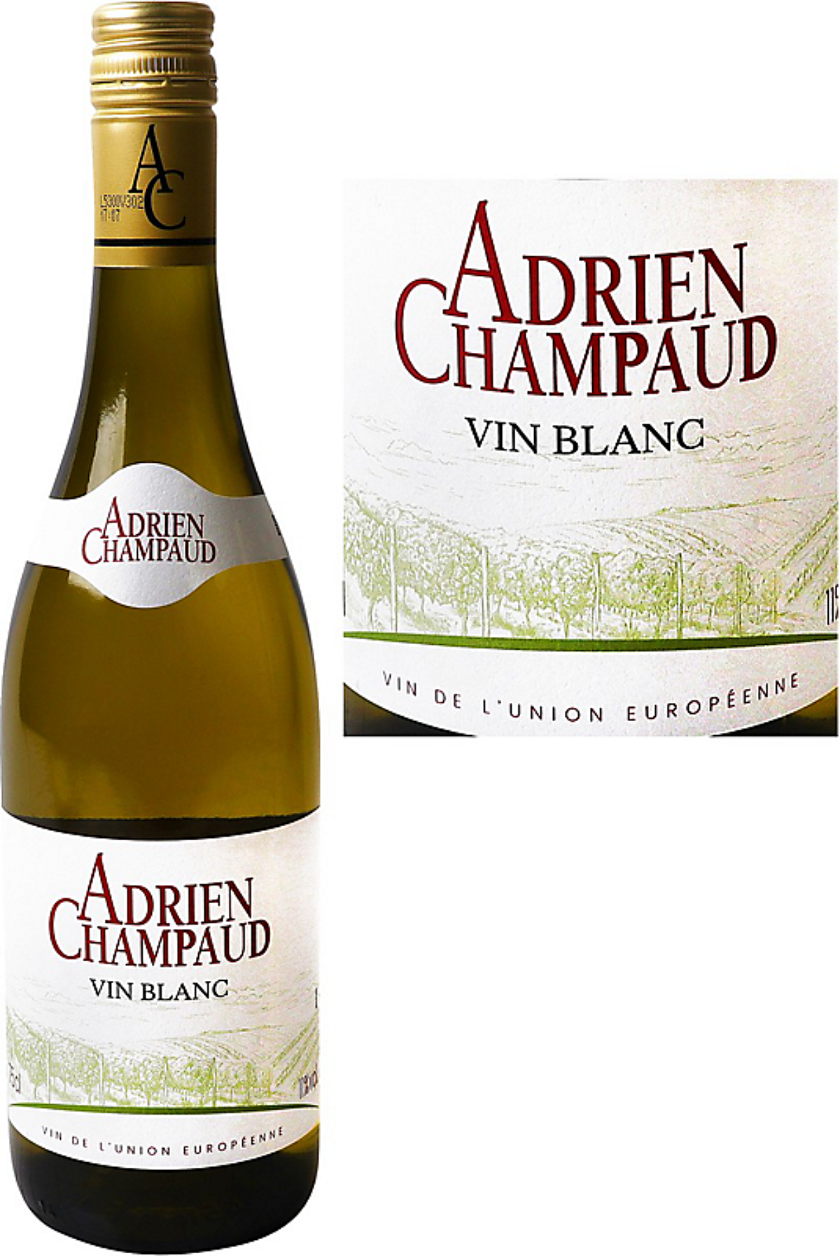 ADRIEN CHAMPAUD ViN BLANC DE 75 CL