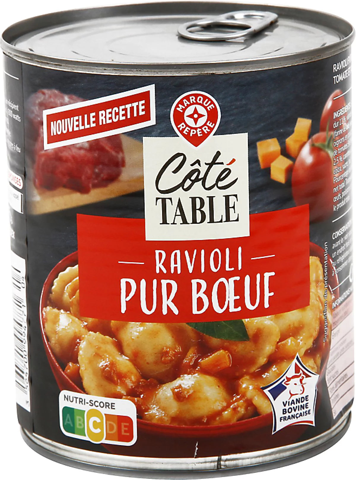 COTE TABLE RAVIOLI PUR BOEUF DE 800GR