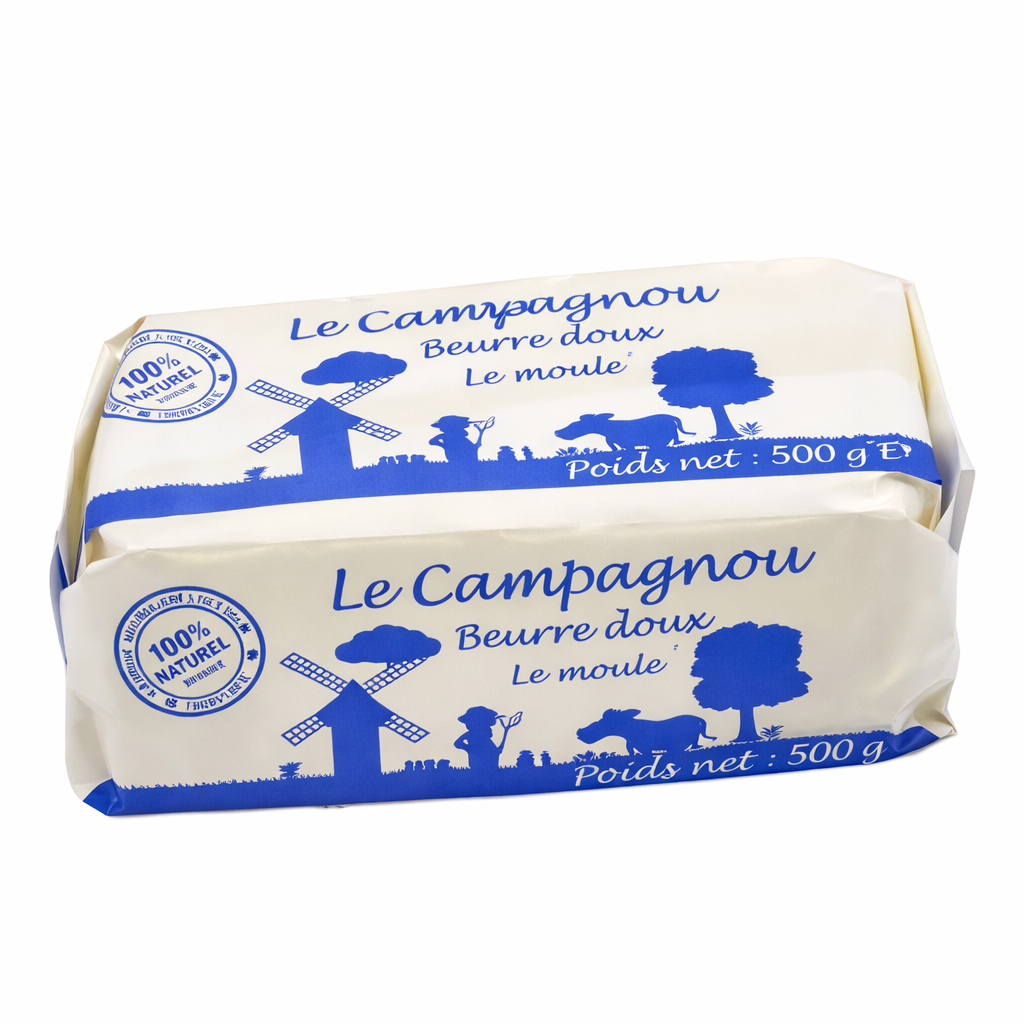 Beurre doux Le Campagnou Moulé - 500g