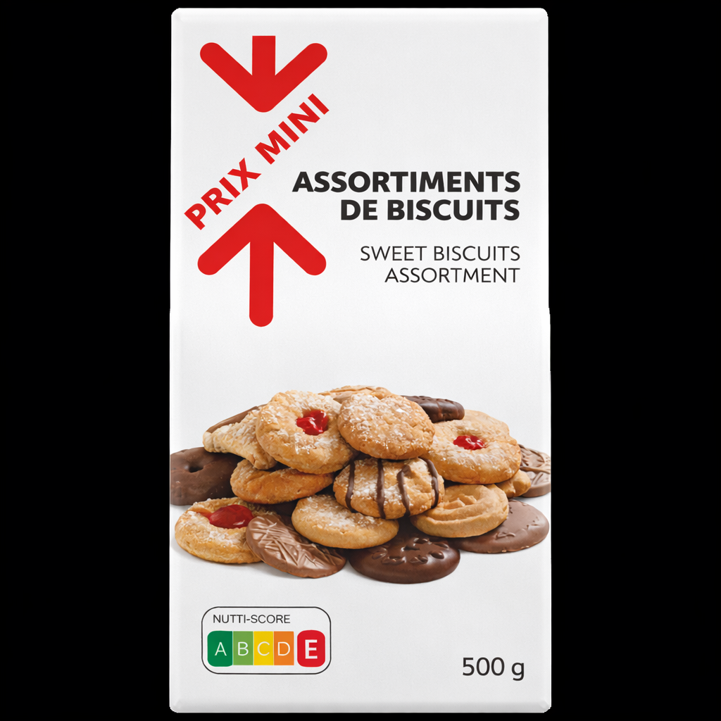 PRIX MINI ASSORTIMENT DE BISCUITS DE 500 GR
