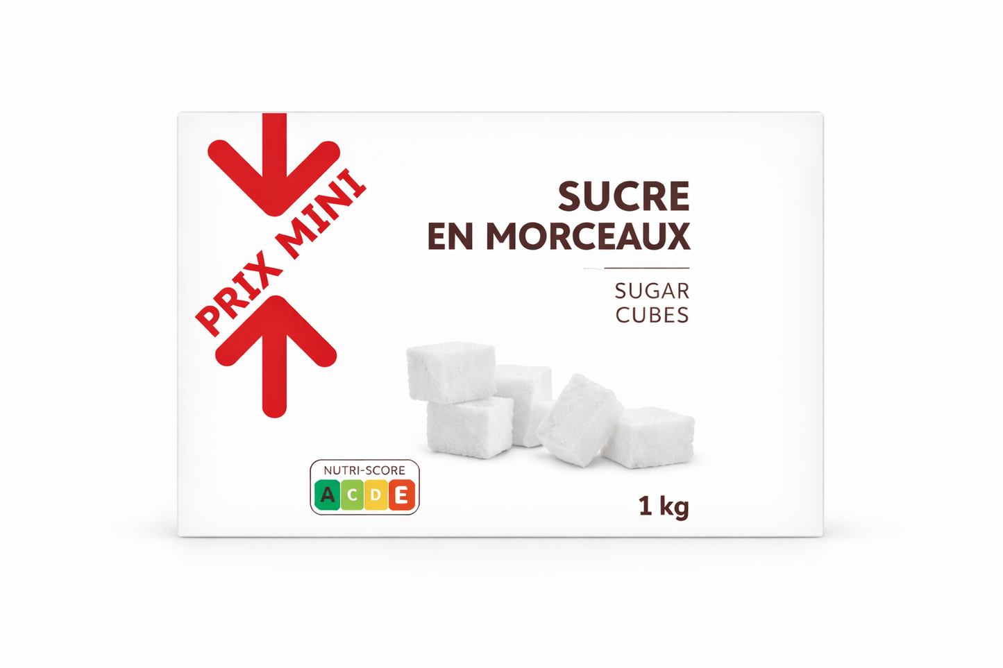 PRIX MINI SUCRE EN MORCEAUX DE 1 KG