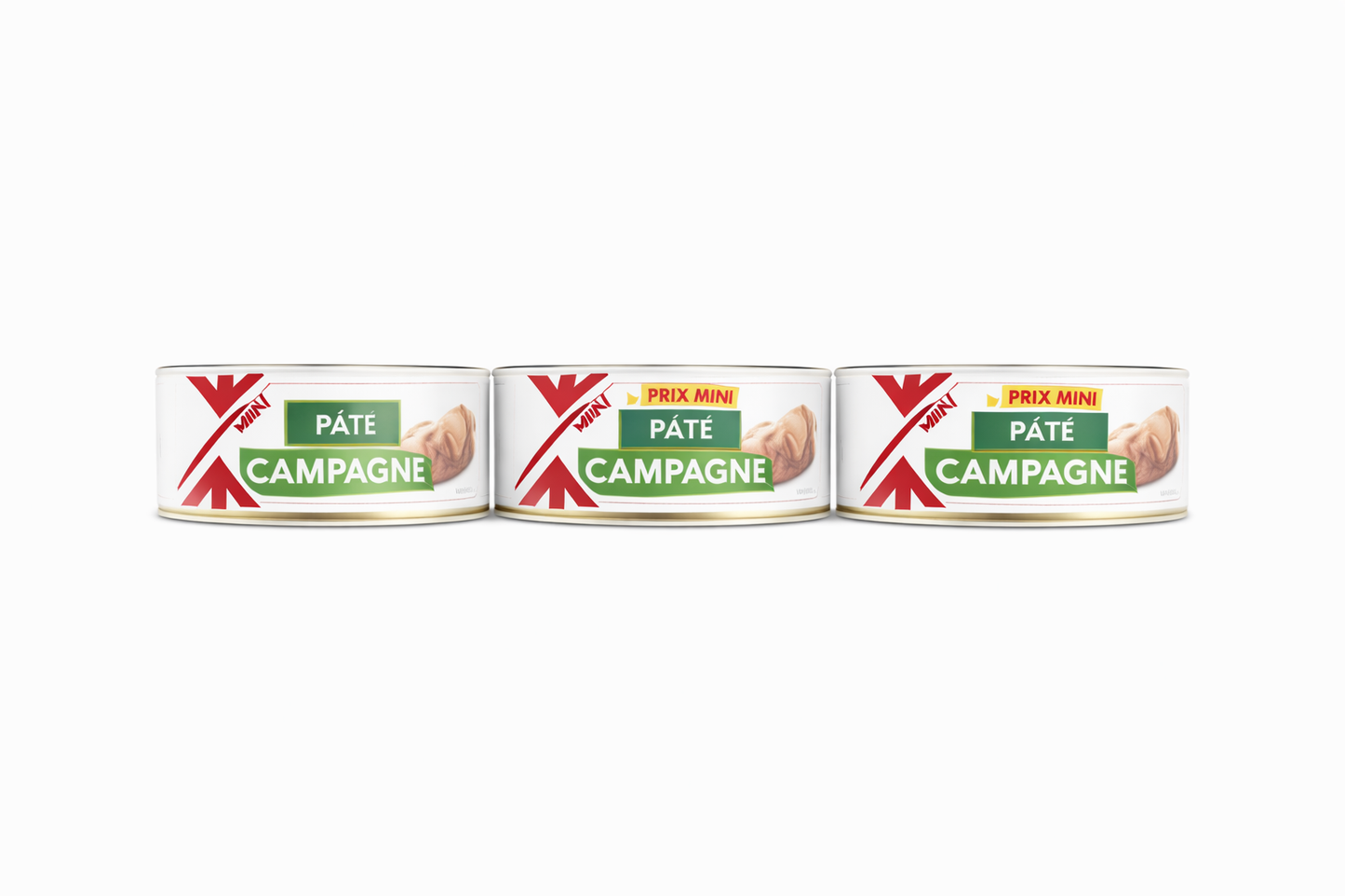 PRIX MINI PATE DE CAMPAGNE DE 3X78GR DE 234 GR
