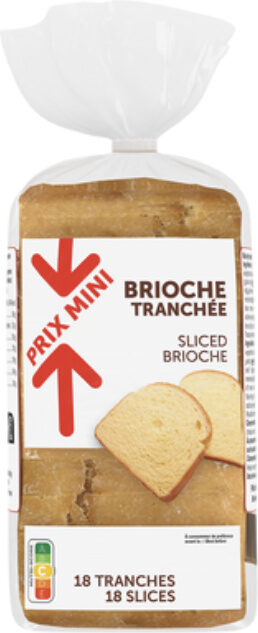 PRIX MINI BRIOCHE TRANCHEE DE 500 GR