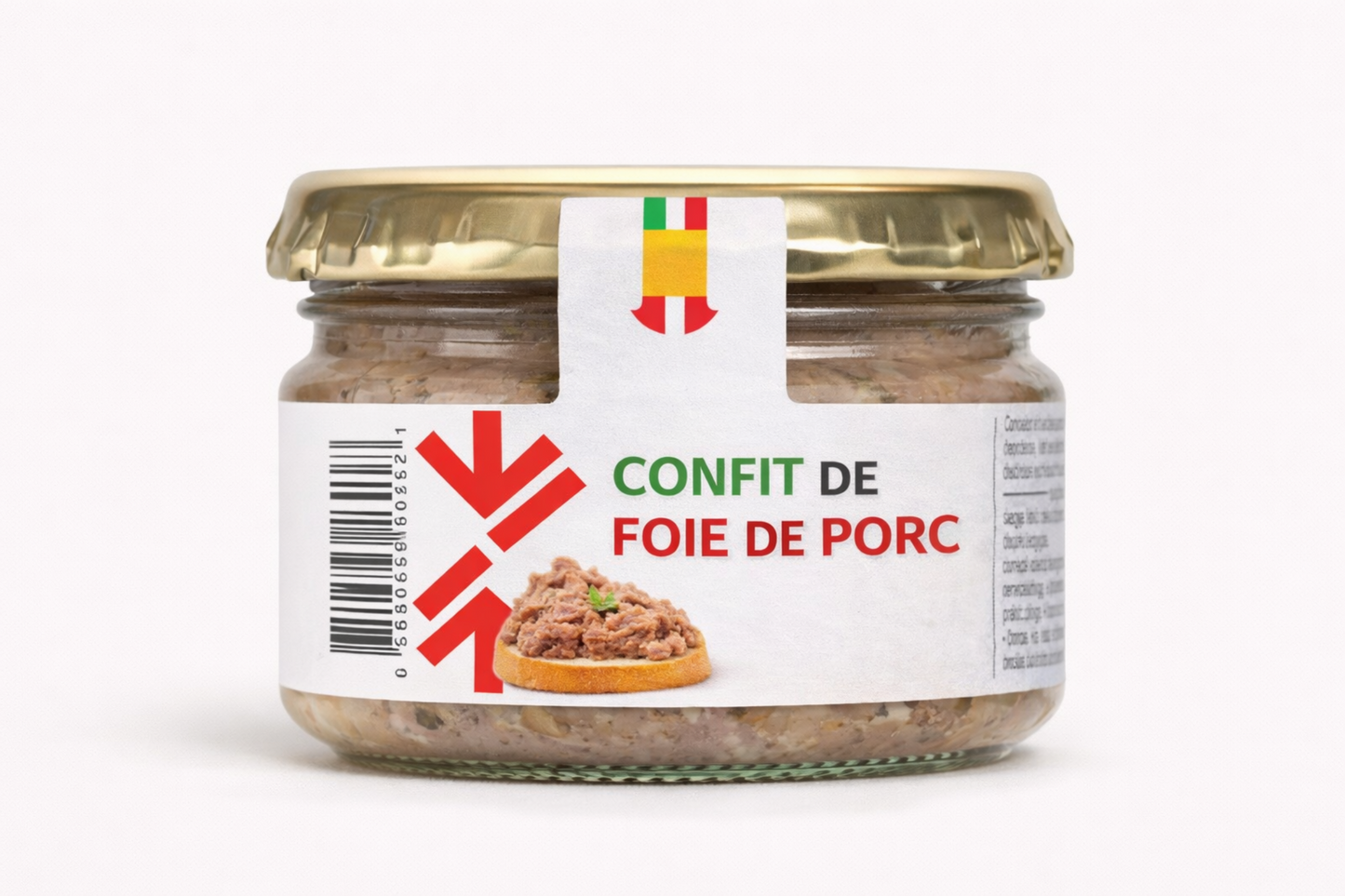 PRIX MINI CONFIT DE FOIE DE PORC DE 180 GR