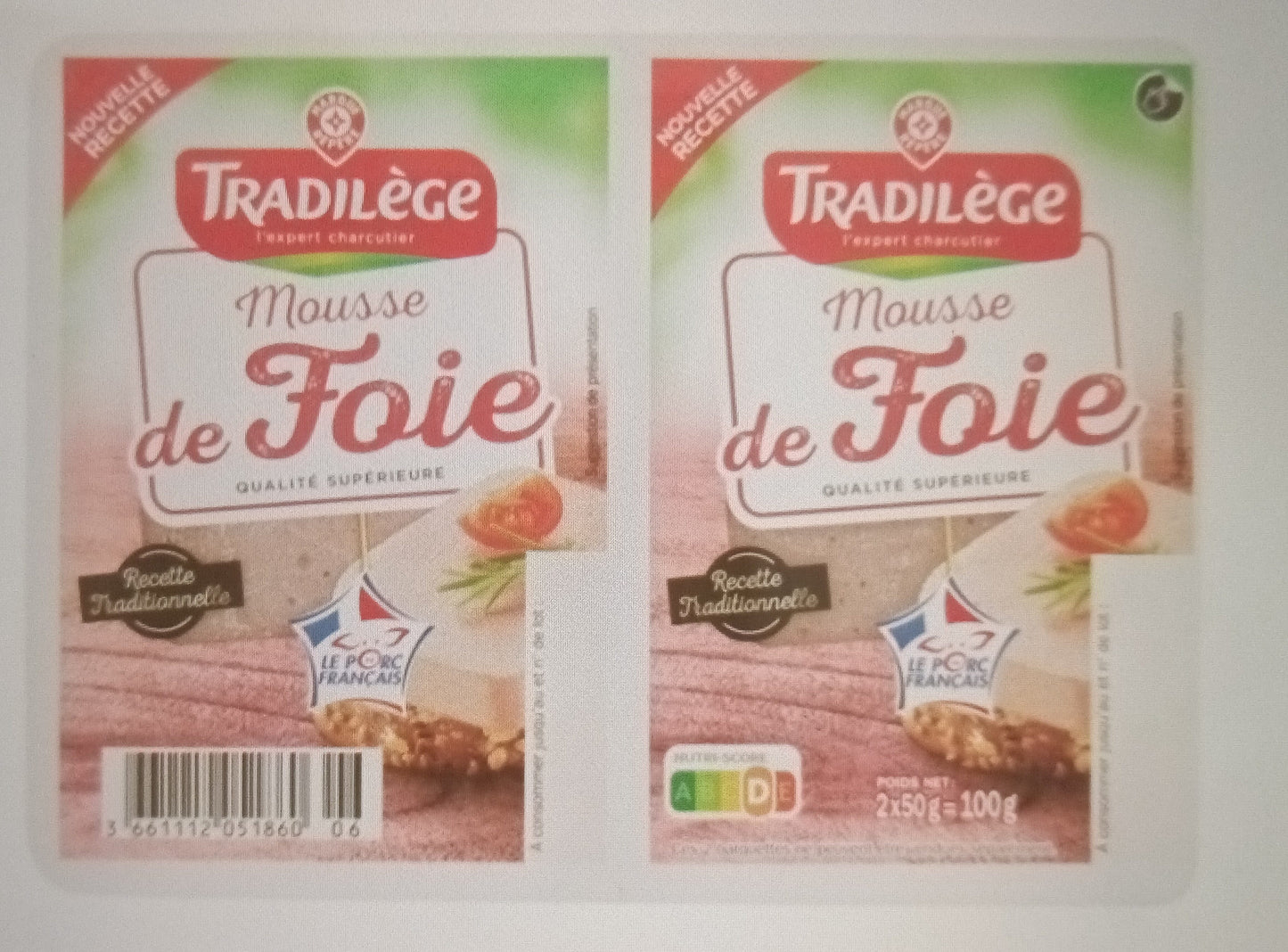 MOUSSE DE FOIE DE 2X50GR DE 100GR
