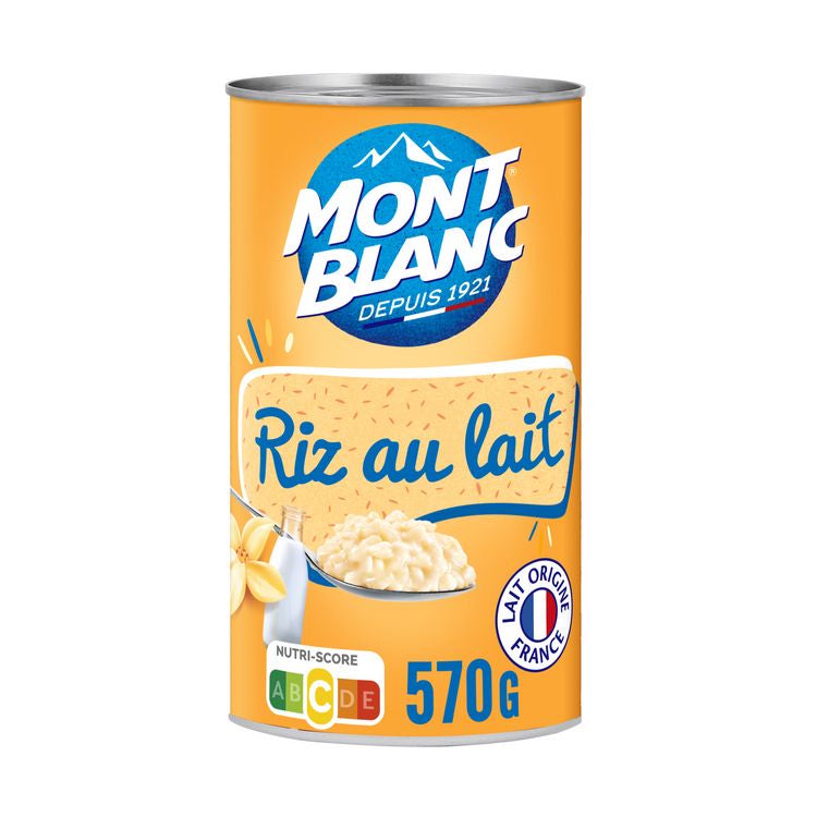 Crème dessert Mont Blanc Riz au lait Vanille - 570g