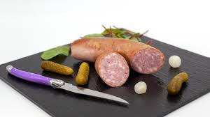 SAUCISSON DE PORC A L AIL ( a la découpe ) POUR +/- 200gr