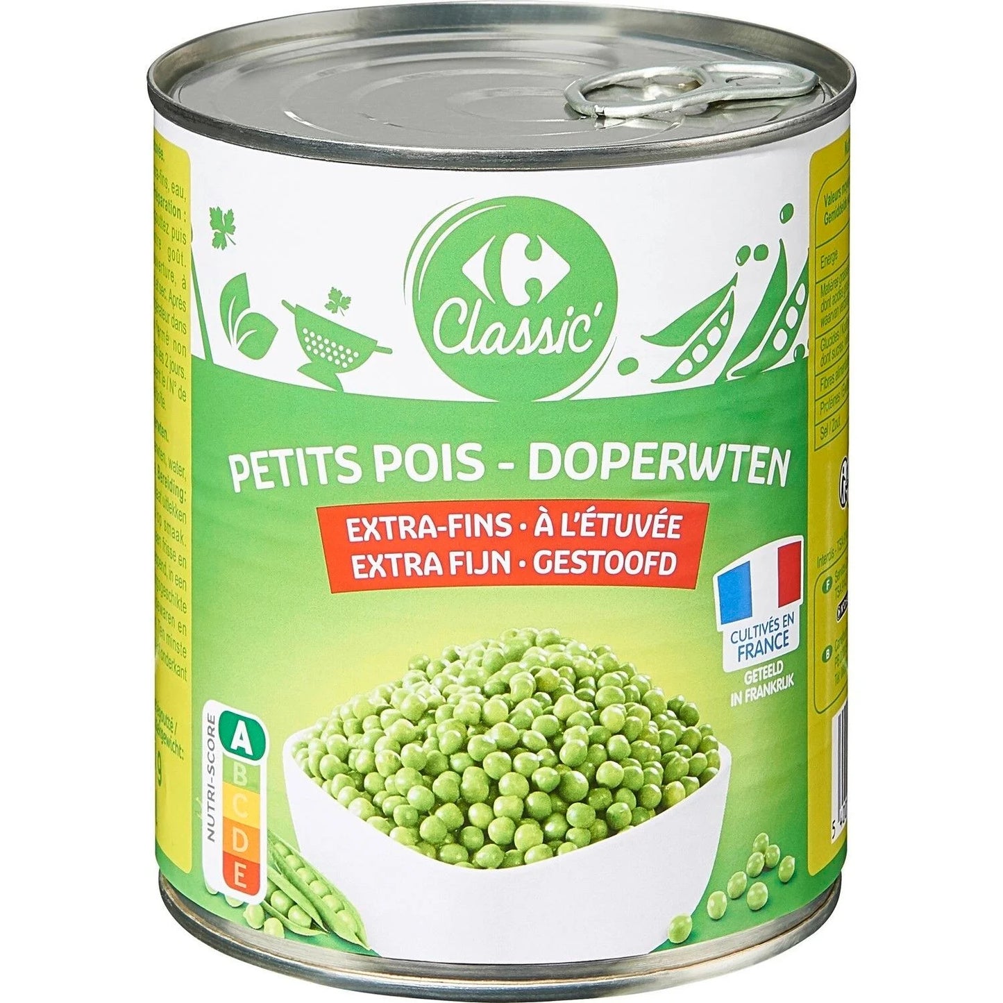 PETITS POIS EXTRA FINS DE 800GR