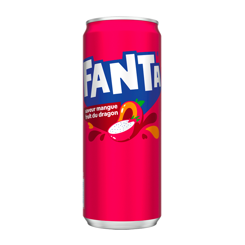 FANTA SAVEUR MANGUE FRUIT DU DRAGON DE 33CL