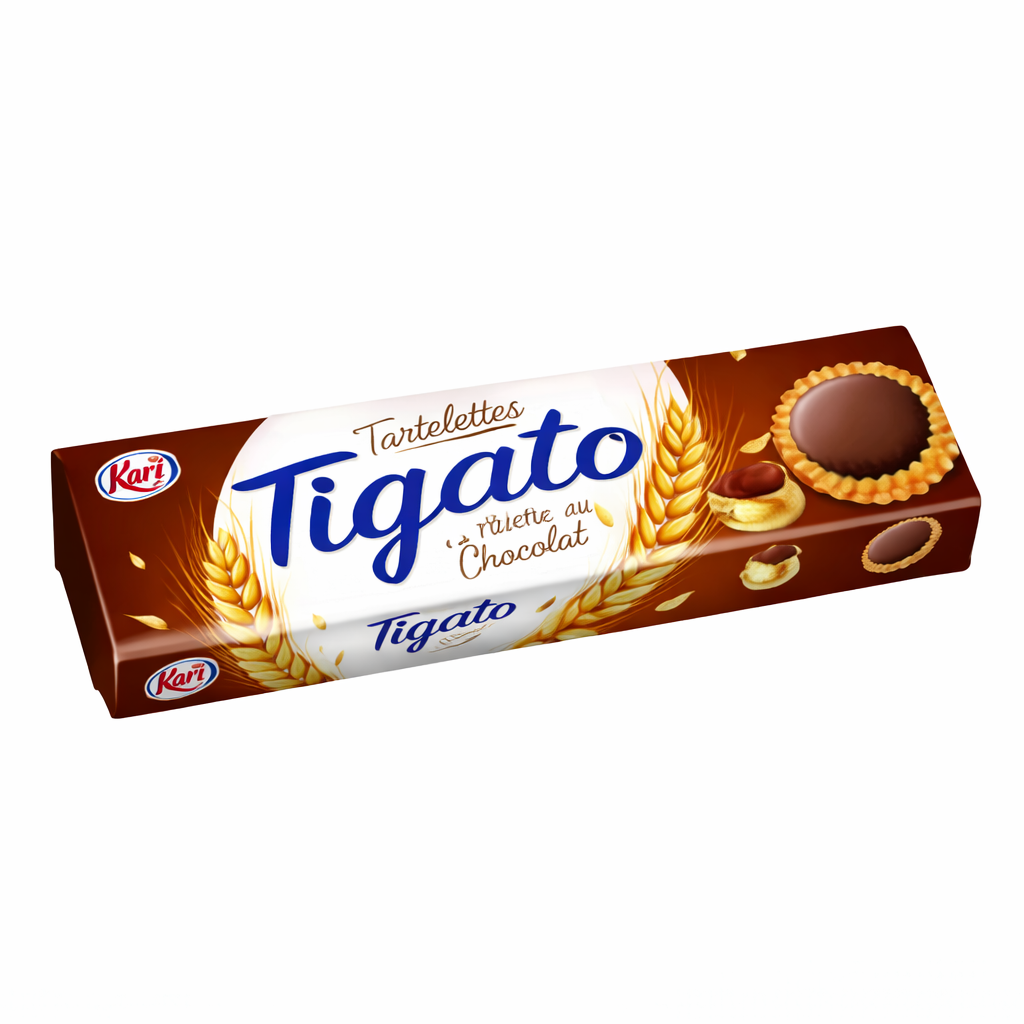 TARTELETTES TIGATO A LA GREME GOUT CHOCOLAT DE 125GR