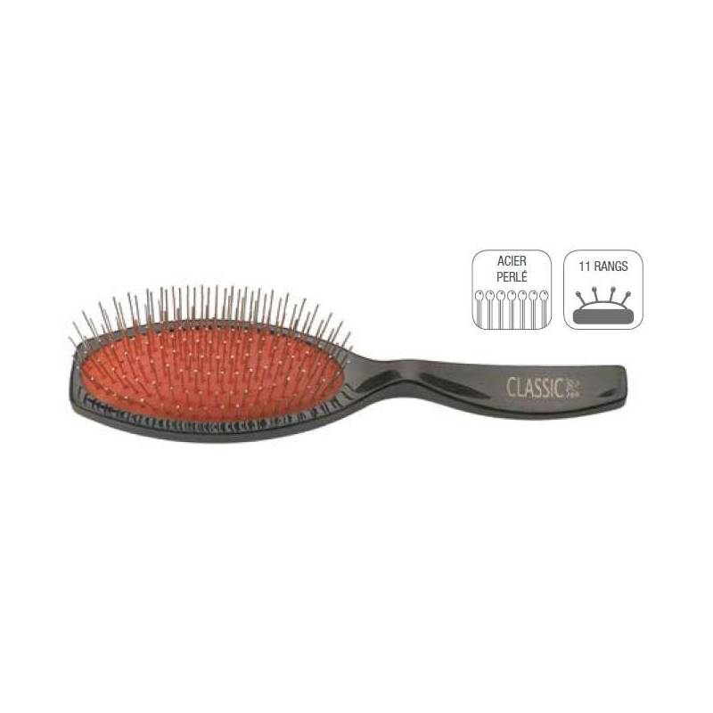 BROSSE CHEVEUX POINTE METAL