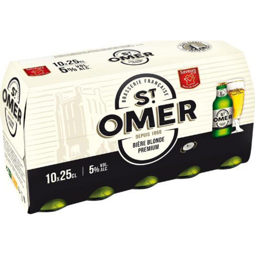 SAINT OMER BIERE BLONDE ALC 5 VOL DE 10X25CL