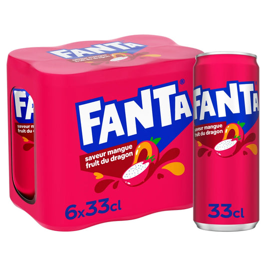 FANTA SAVEUR MANGUE FRUIT DU DRAGON 6X330ML