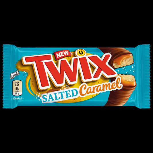 TWIX  SALTED CARAMEL BLEU   X2