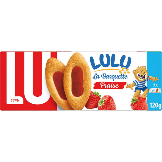 LU BARQUETTE FRAISE DE 120 GR
