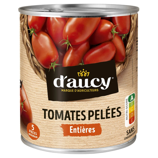 Tomates pelées entières D'aucy 476g