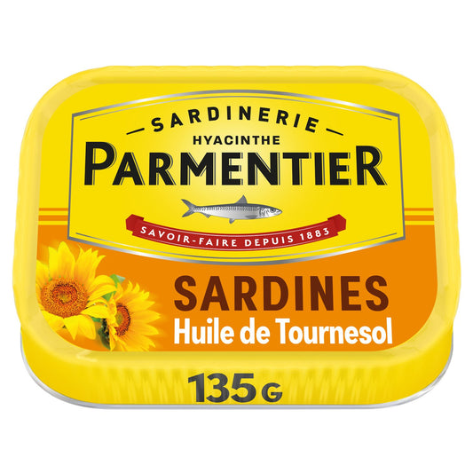 SARDINERIE PARMENTIER SARDINES HUILE DE TOURN DE 135 GR