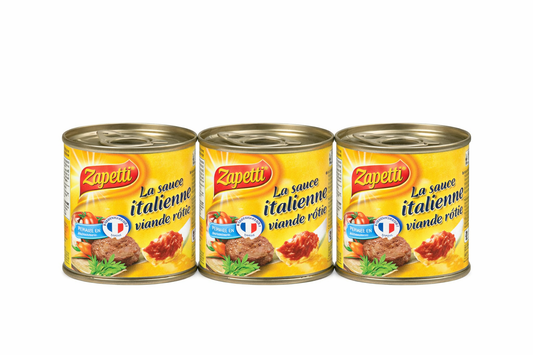 ZAPETTI LA SAUCE ITALIENNE A LA VIANDE ROTIE DE 3X95 GR