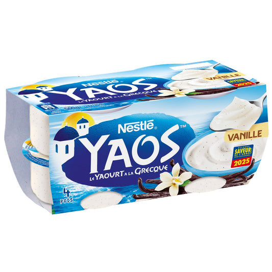 NESTE YAOS A LA GRECQUE DE VANILLE DE 500GR