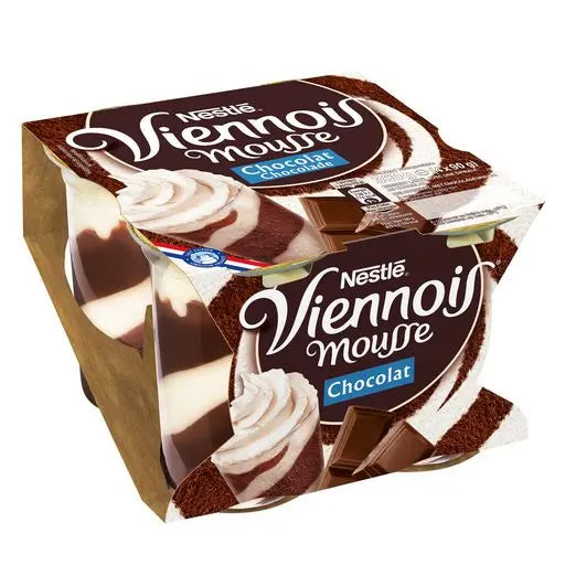 NESTLE VIENNOIS MOUSSE CHOCOLAT DE 4X90GR