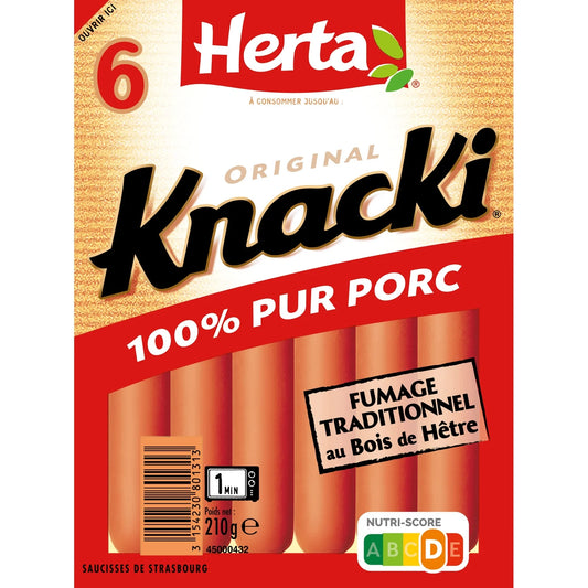 Knacki Original Herta x6 - 210g