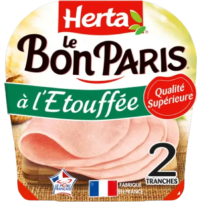 Jambon Le Bon Paris Herta À l'étouffé x2 - 85g
