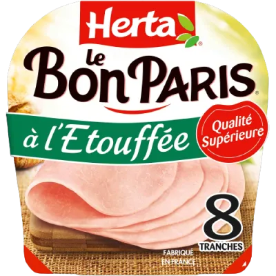 Jambon Le Bon Paris Herta À l'étouffée x8 - 340g