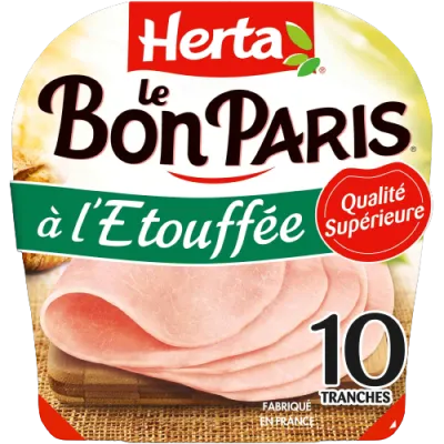 Jambon Le Bon Paris Herta À l'étouffée x10 - 425g