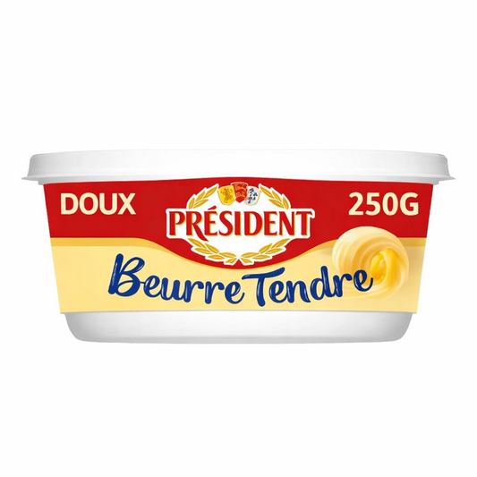 PRESIDENT BEURRE TENDRE DOUX DE 250GR