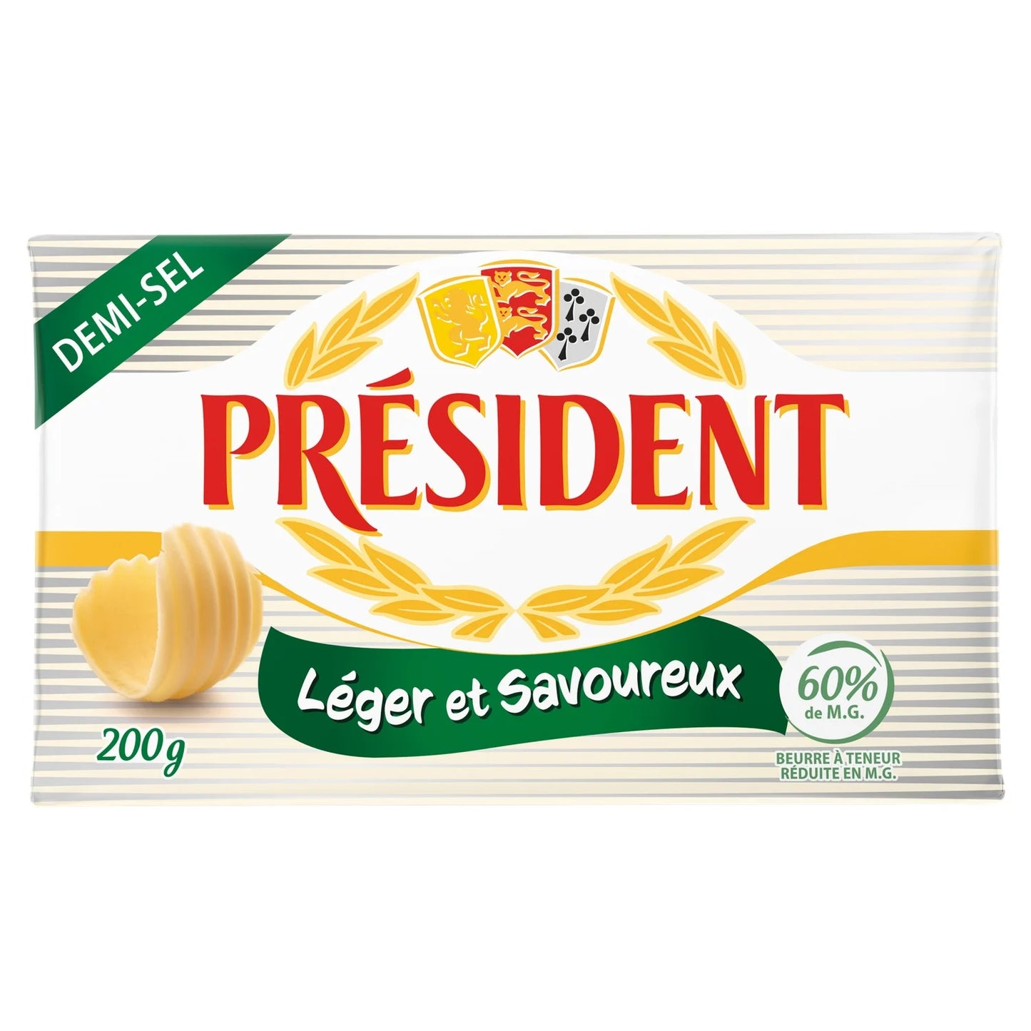 Beurre Président Demi-sel - 60% MG - 200g