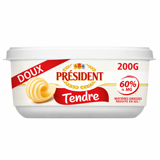BEURRE DOUX PRESIDENT DE 200GR