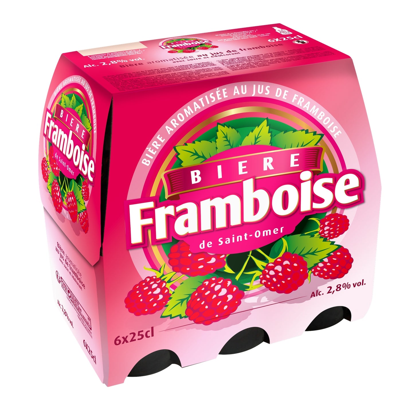 BIERE  FRAMBOISE  DE SAINT OMER DE  6X25 CL