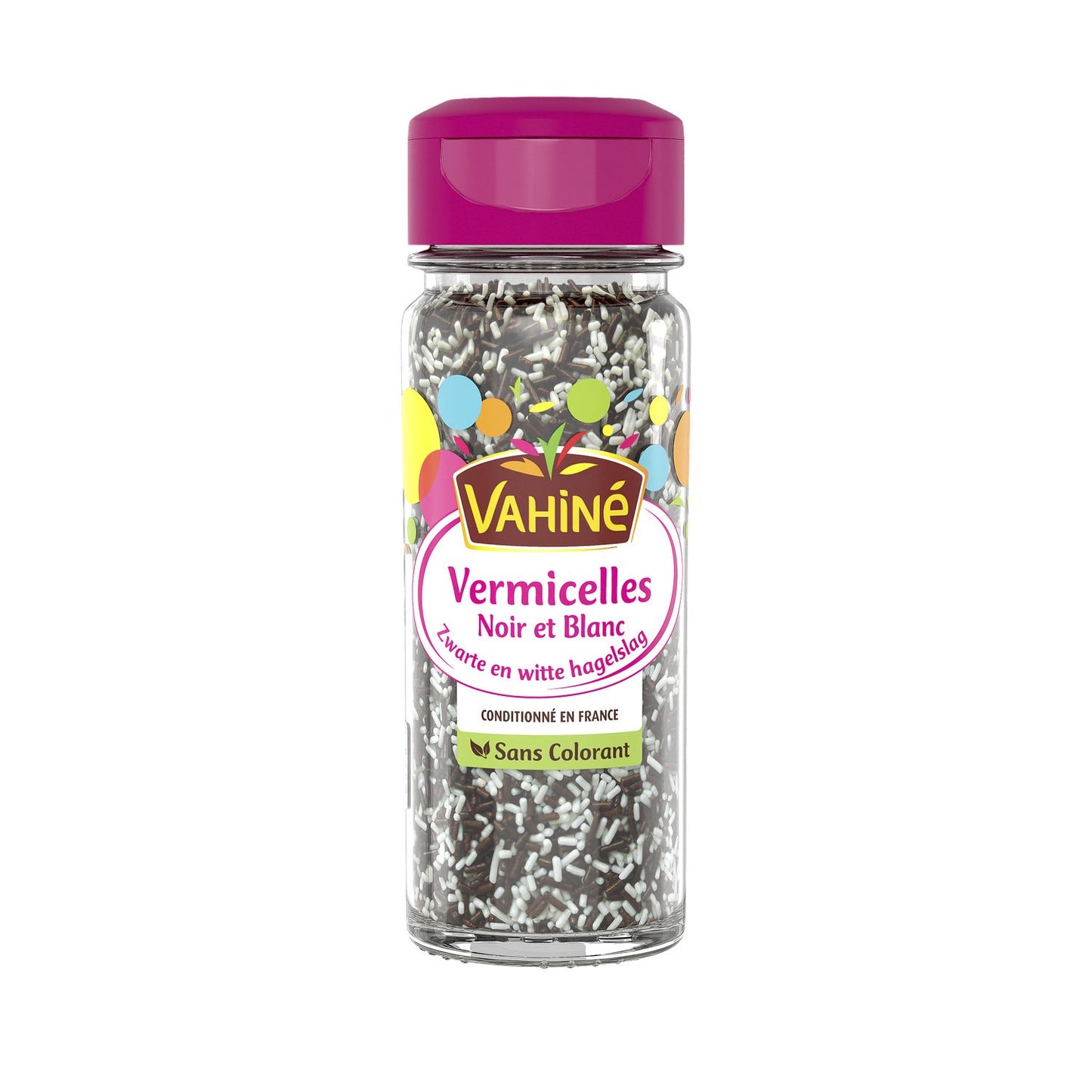 VAHINE VERMICELLES NOIR ET BLANC DE 65GR