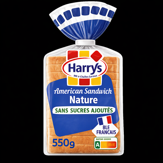 HARRYS AMERICAN SANDWICH NATURE DE 550GR