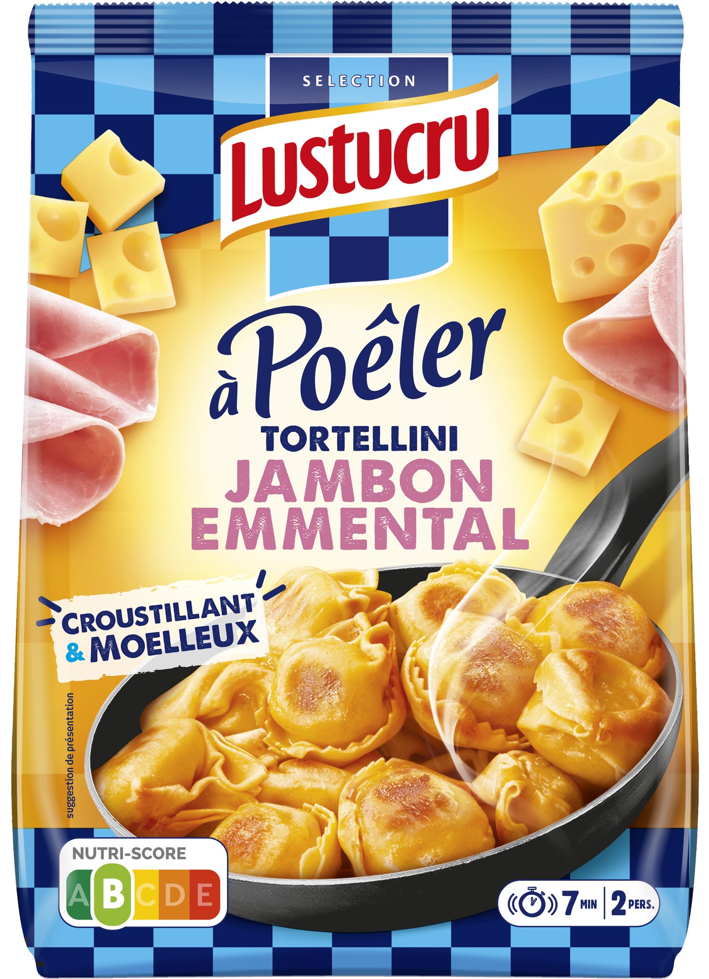 Tortellini à poêler Lustucru Jambon emmental - 300g