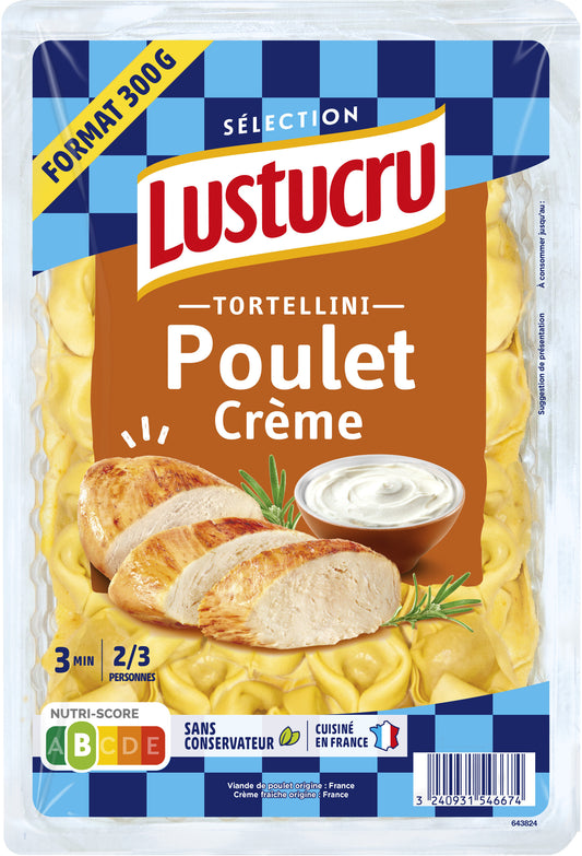 Tortellini Lustucru Selection Poulet Crème 300g