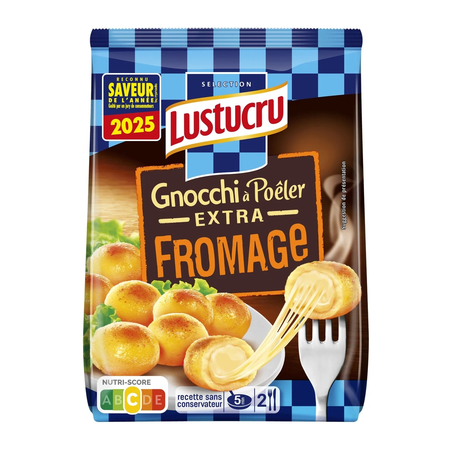 Gnocchi à poêler Lustucru Extra fromage 300g