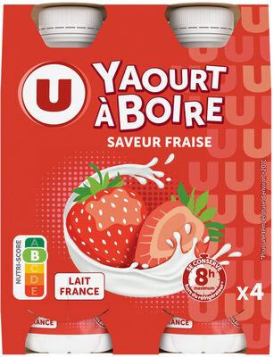 YAOURT A BOIRE SAVEUR FRAISE DE 180 GR