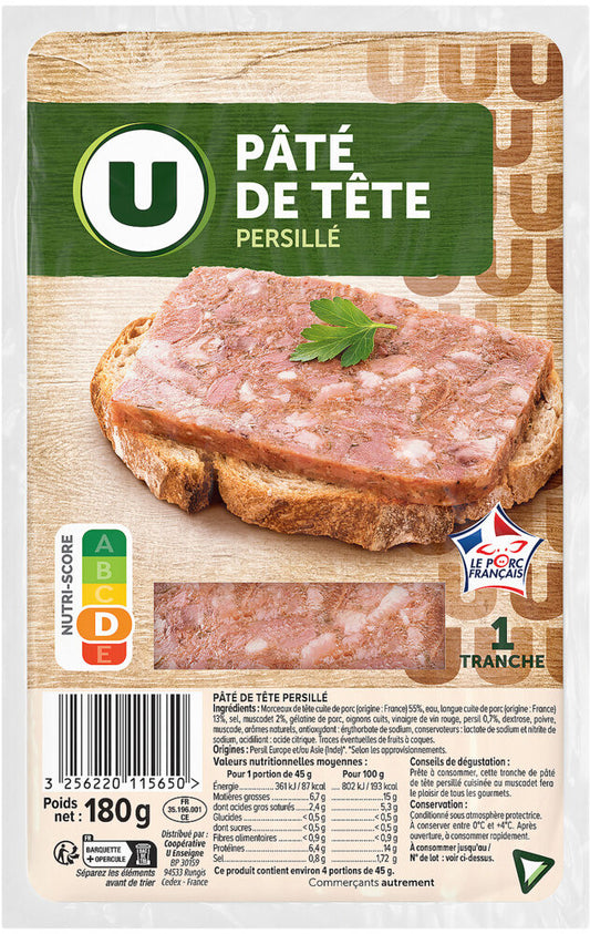 PATE DE TETE PERSILLE DE 180 GR