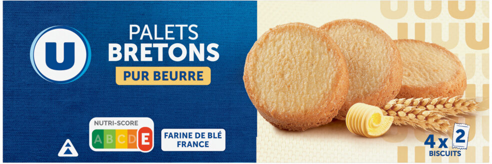 U PALETS BRETONS PUR BEURRE DE 125 GR