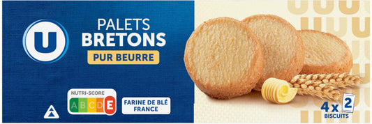 U PALETS BRETONS PUR BEURRE DE 125 GR