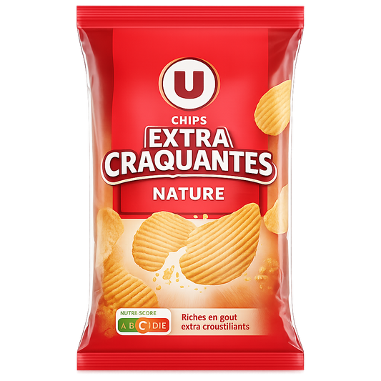 CHIPS EXTRA CRAQUANTES NATURE DE 150  GR