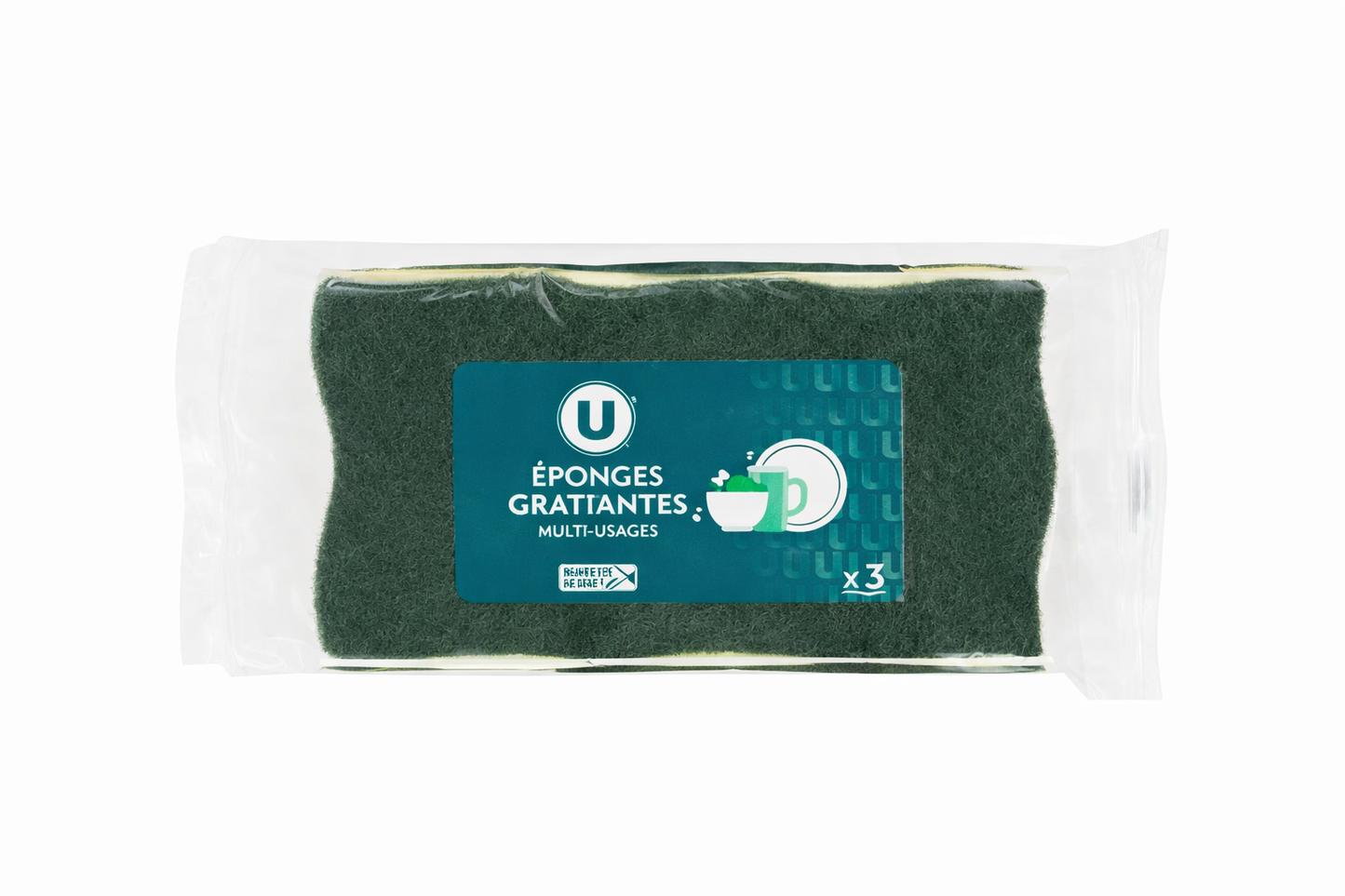 EPONGES GRATTANTES MULTI USAGES DE 3 PCS