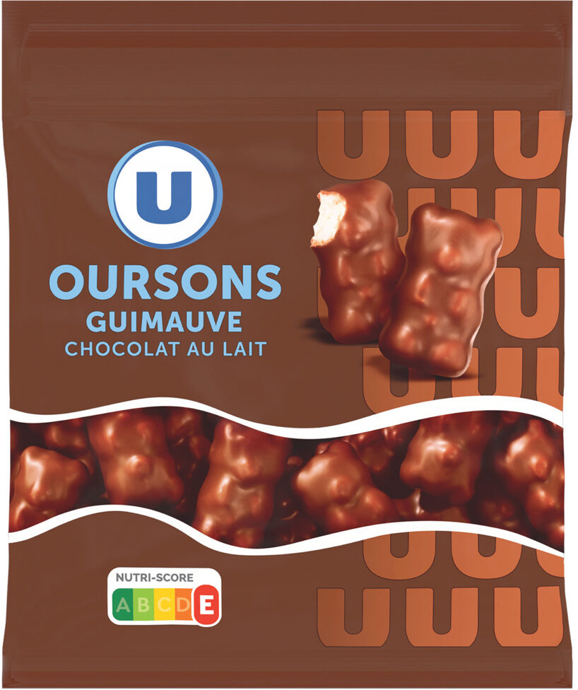 U OURSONS GUIMAUVE CHOCOLAT AU LAIT DE 200 GR