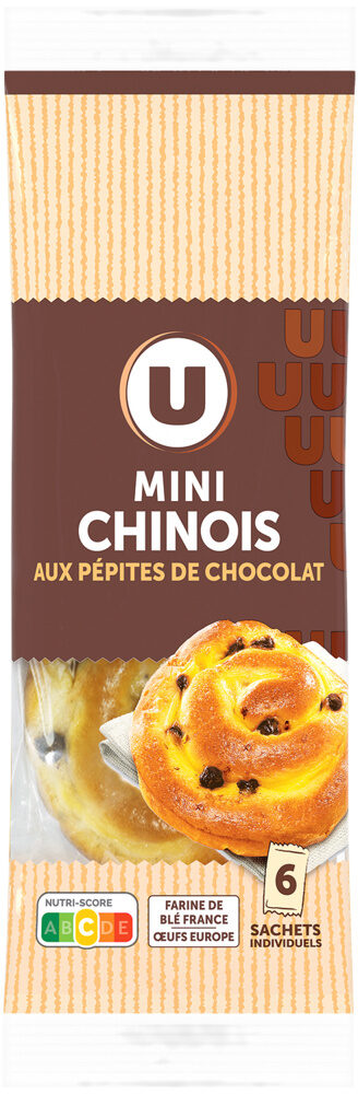 U  MINI CHINOIS  AUX PEPITES DE CHOCOLAT  X6