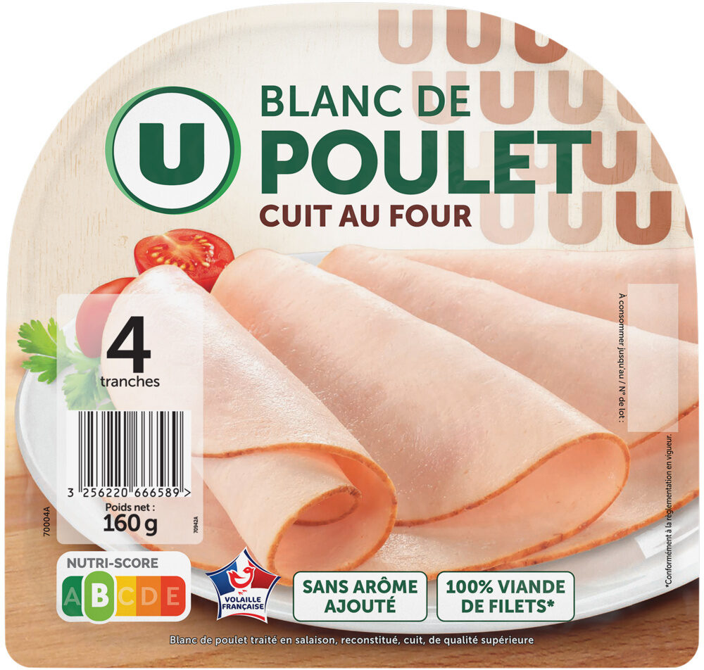 BLANC DE POULET X4 DE 160GR