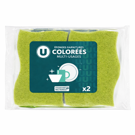 EPONGES GRATTANTES COLORES MULTI USAGES DE 2