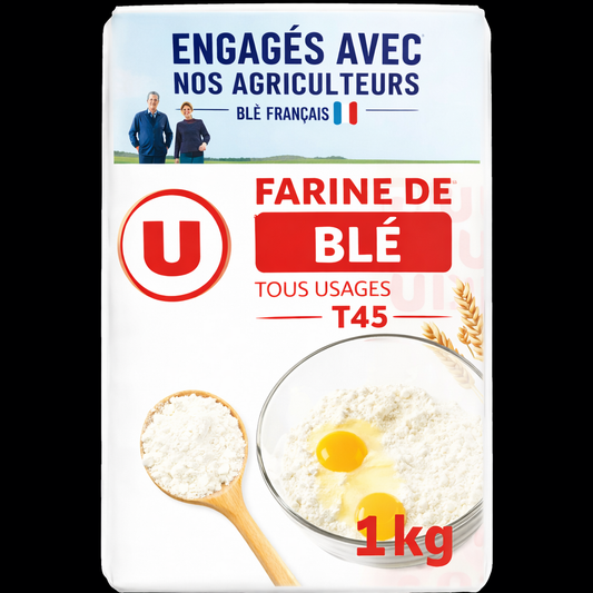 U FARINE DE BLE POUR CUIS ET PAST T45 DE 1KG