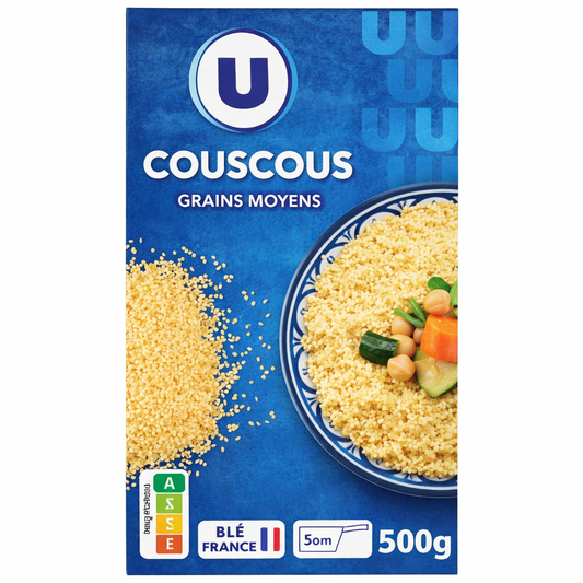COUSCOUS GRAINS MOYENS DE 500 GR